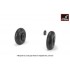 1/48 Iljushin IL-2 Bark (Early) Wheels w/Weighted Tyres